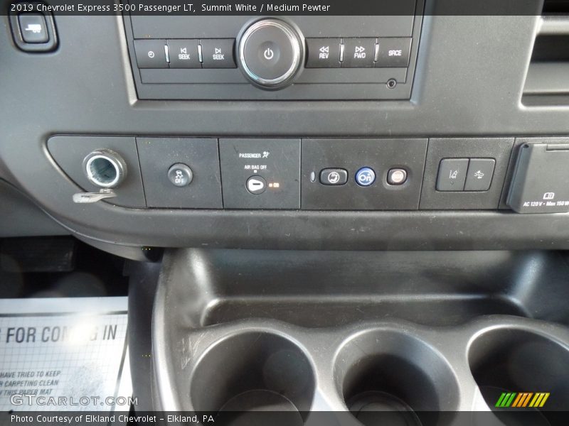Summit White / Medium Pewter 2019 Chevrolet Express 3500 Passenger LT