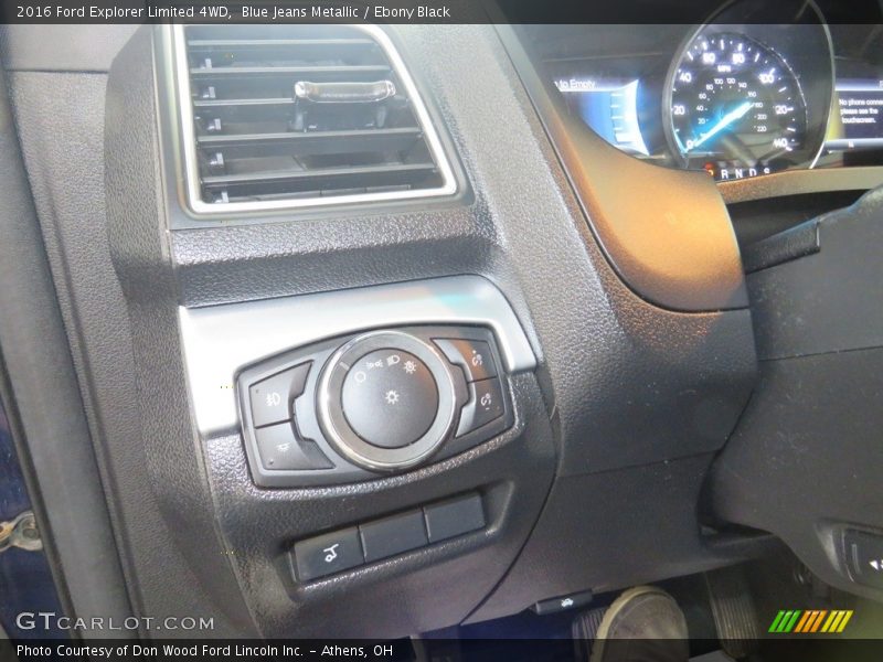 Blue Jeans Metallic / Ebony Black 2016 Ford Explorer Limited 4WD