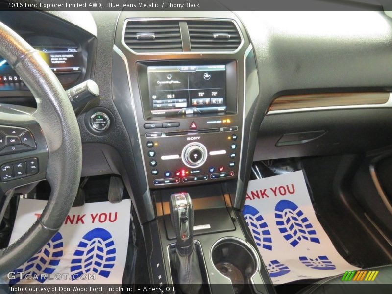Blue Jeans Metallic / Ebony Black 2016 Ford Explorer Limited 4WD