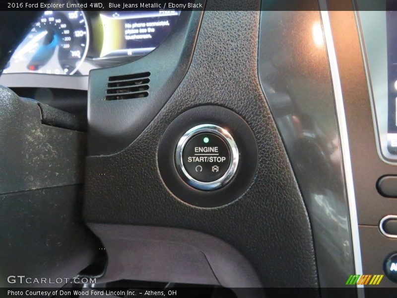 Blue Jeans Metallic / Ebony Black 2016 Ford Explorer Limited 4WD