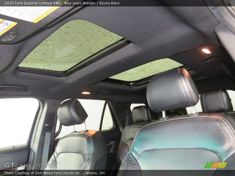 Blue Jeans Metallic / Ebony Black 2016 Ford Explorer Limited 4WD