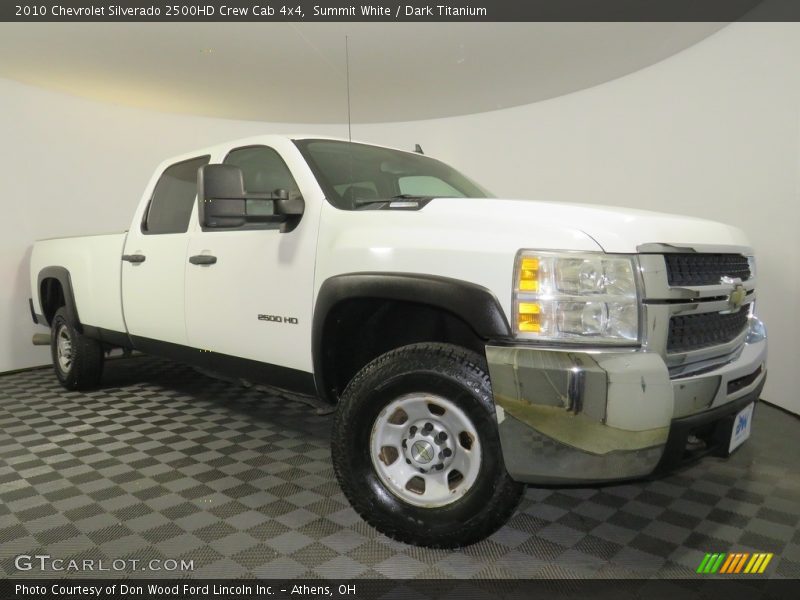 Summit White / Dark Titanium 2010 Chevrolet Silverado 2500HD Crew Cab 4x4