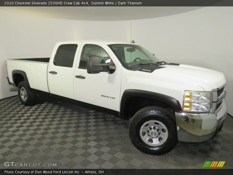 Summit White / Dark Titanium 2010 Chevrolet Silverado 2500HD Crew Cab 4x4