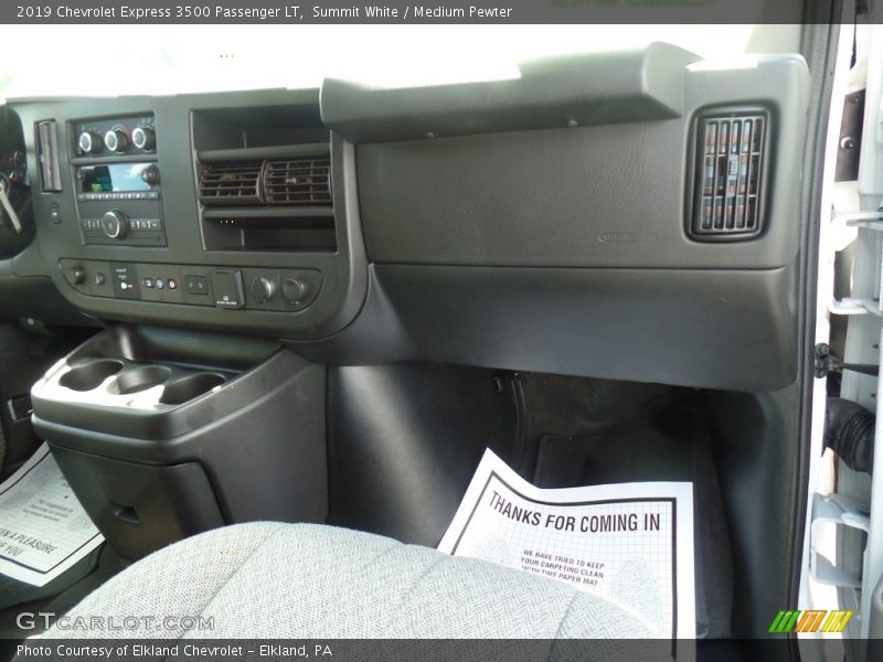 Summit White / Medium Pewter 2019 Chevrolet Express 3500 Passenger LT