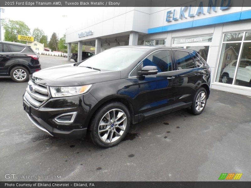 Tuxedo Black Metallic / Ebony 2015 Ford Edge Titanium AWD