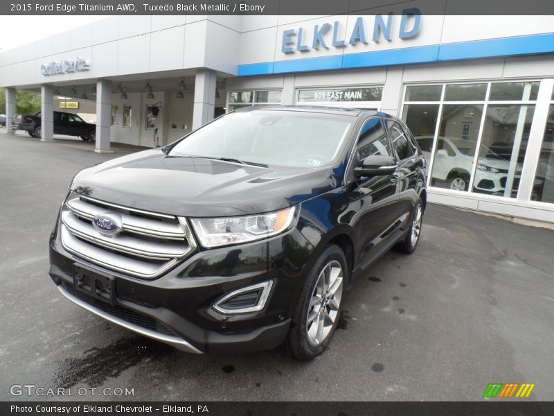 Tuxedo Black Metallic / Ebony 2015 Ford Edge Titanium AWD