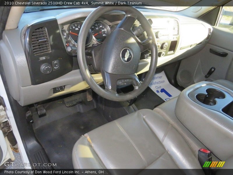 Summit White / Dark Titanium 2010 Chevrolet Silverado 2500HD Crew Cab 4x4