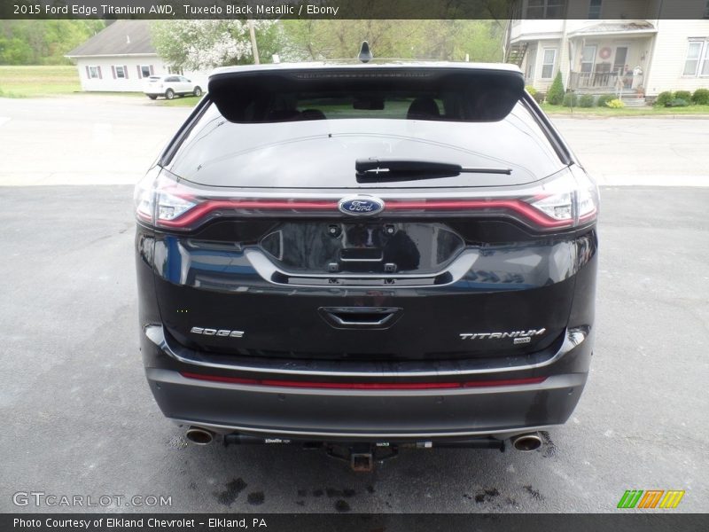 Tuxedo Black Metallic / Ebony 2015 Ford Edge Titanium AWD