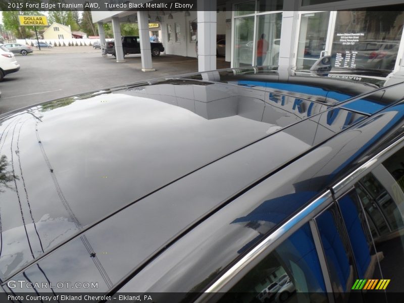 Tuxedo Black Metallic / Ebony 2015 Ford Edge Titanium AWD