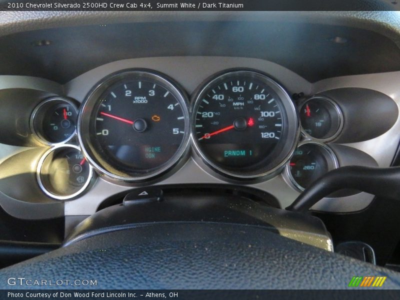 Summit White / Dark Titanium 2010 Chevrolet Silverado 2500HD Crew Cab 4x4
