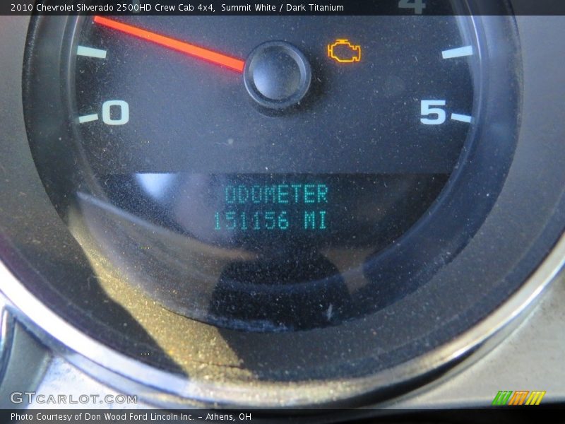 Summit White / Dark Titanium 2010 Chevrolet Silverado 2500HD Crew Cab 4x4