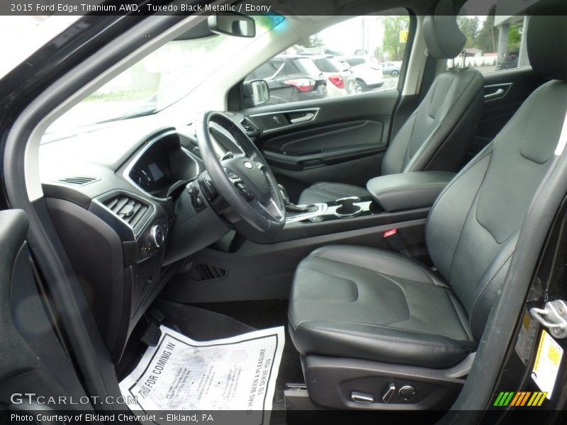Front Seat of 2015 Edge Titanium AWD
