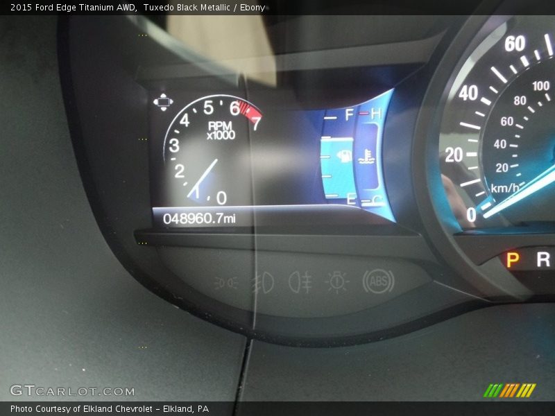 Tuxedo Black Metallic / Ebony 2015 Ford Edge Titanium AWD