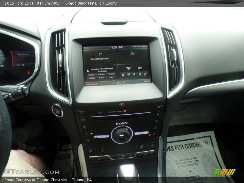 Tuxedo Black Metallic / Ebony 2015 Ford Edge Titanium AWD