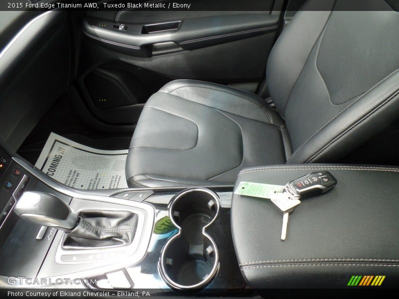 Tuxedo Black Metallic / Ebony 2015 Ford Edge Titanium AWD