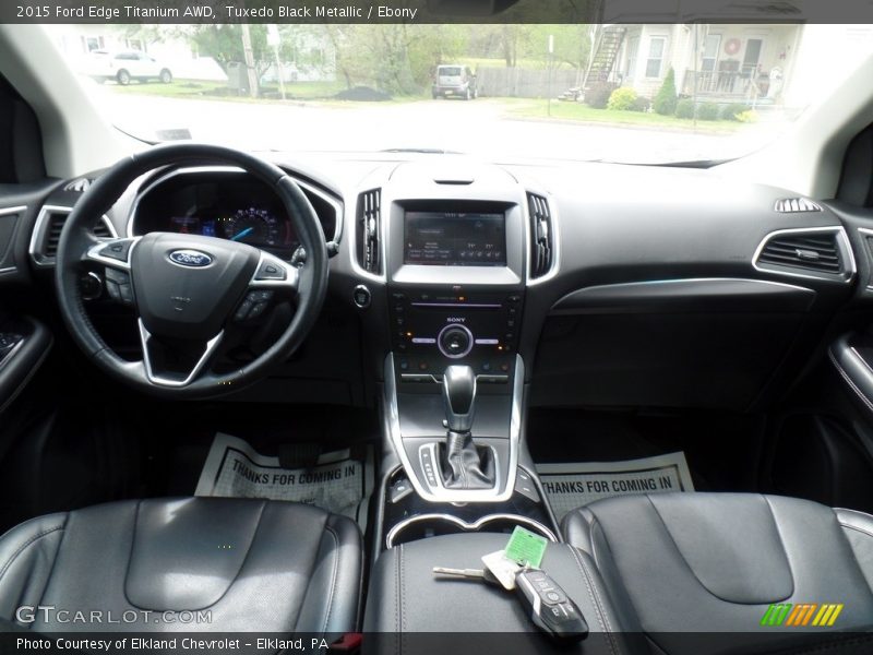  2015 Edge Titanium AWD Ebony Interior