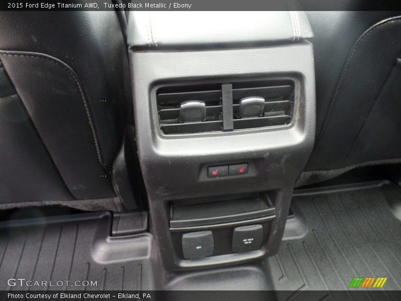 Tuxedo Black Metallic / Ebony 2015 Ford Edge Titanium AWD