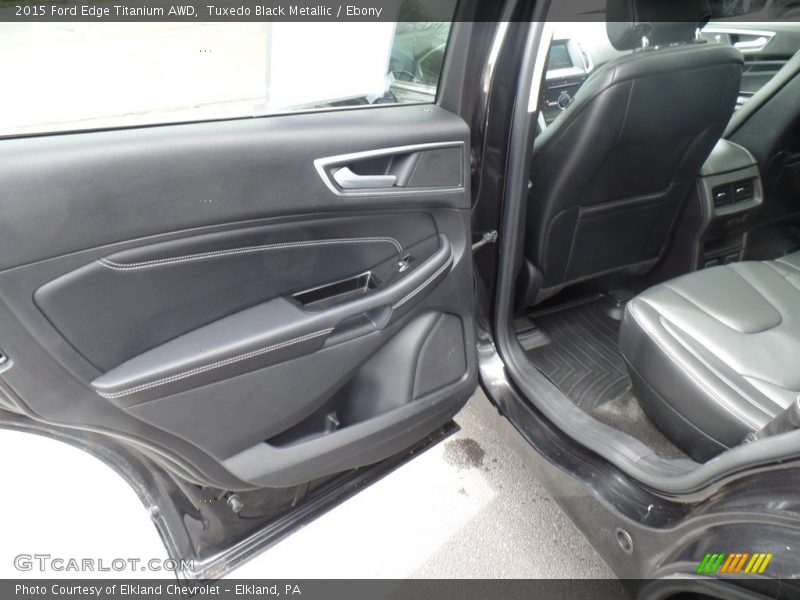 Tuxedo Black Metallic / Ebony 2015 Ford Edge Titanium AWD