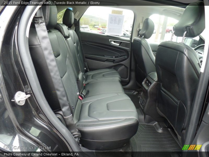 Rear Seat of 2015 Edge Titanium AWD
