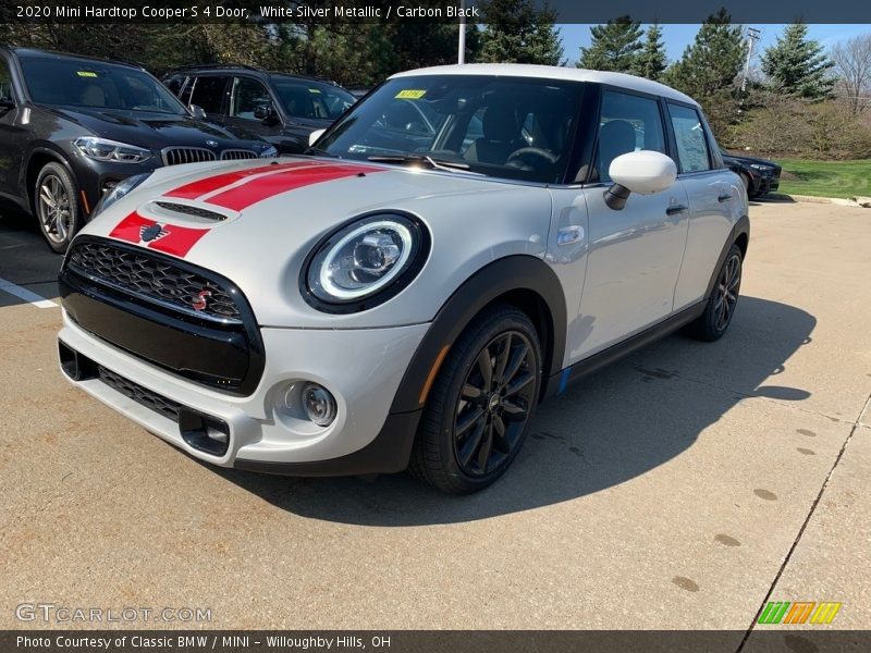 White Silver Metallic / Carbon Black 2020 Mini Hardtop Cooper S 4 Door