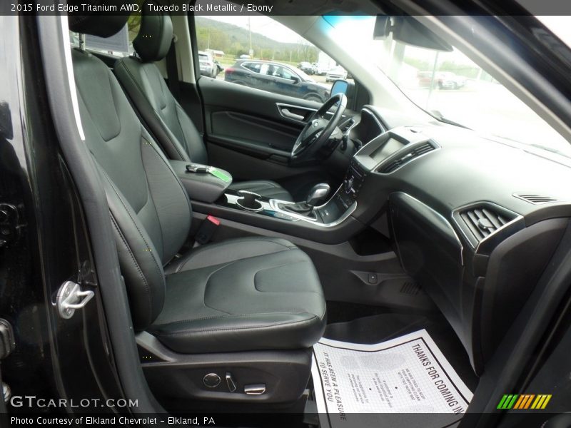Tuxedo Black Metallic / Ebony 2015 Ford Edge Titanium AWD