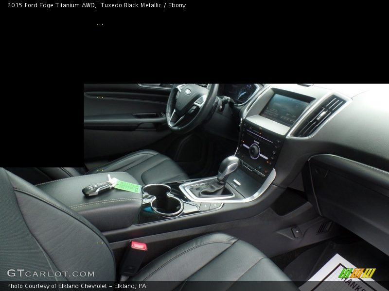 Tuxedo Black Metallic / Ebony 2015 Ford Edge Titanium AWD