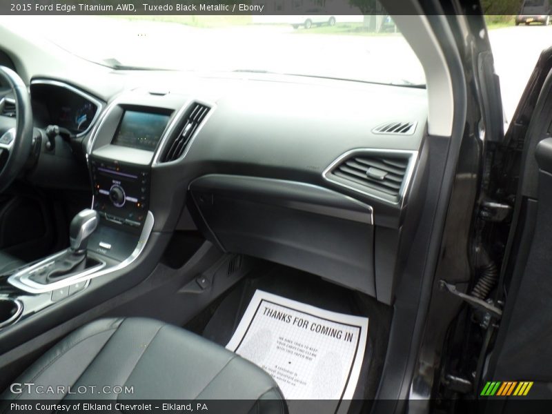 Tuxedo Black Metallic / Ebony 2015 Ford Edge Titanium AWD