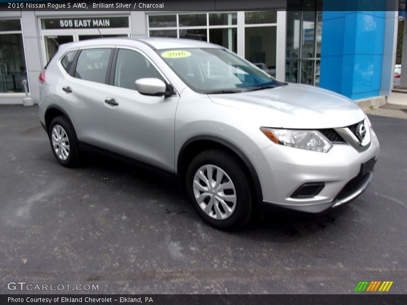 Brilliant Silver / Charcoal 2016 Nissan Rogue S AWD