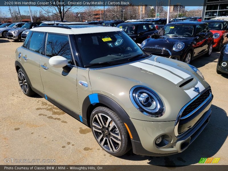 Emerald Gray Metallic / Carbon Black 2020 Mini Hardtop Cooper S 4 Door