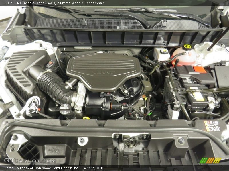Summit White / Cocoa/Shale 2019 GMC Acadia Denali AWD