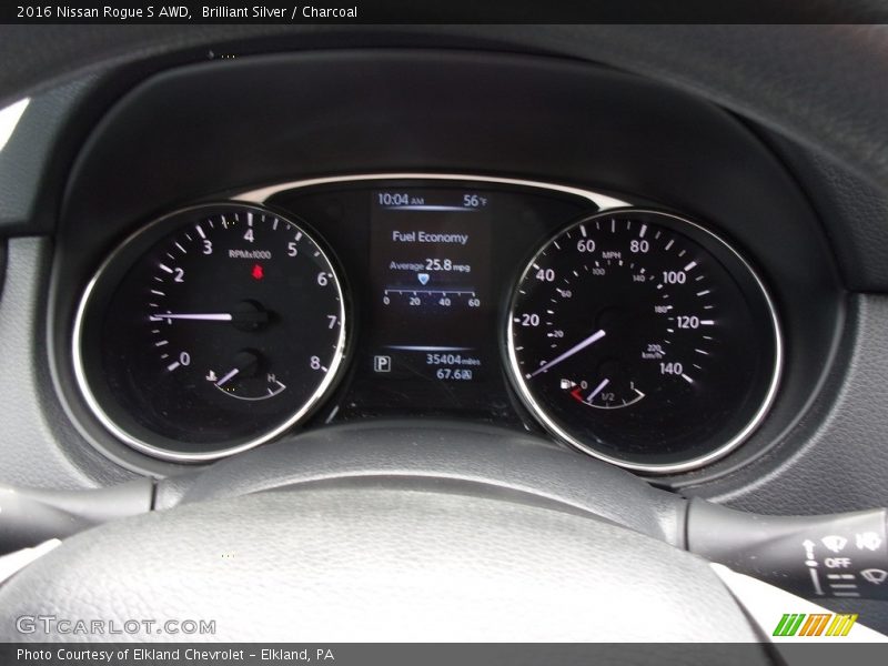 Brilliant Silver / Charcoal 2016 Nissan Rogue S AWD