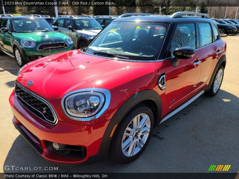 Chili Red / Carbon Black 2020 Mini Countryman Cooper S All4