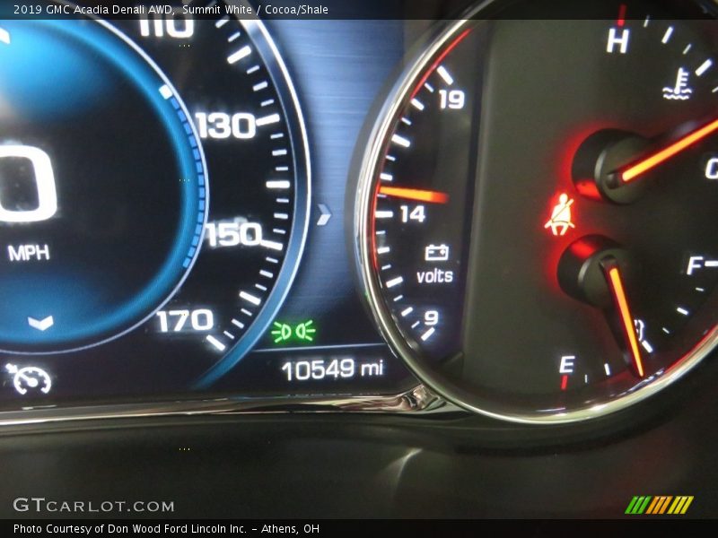 Summit White / Cocoa/Shale 2019 GMC Acadia Denali AWD