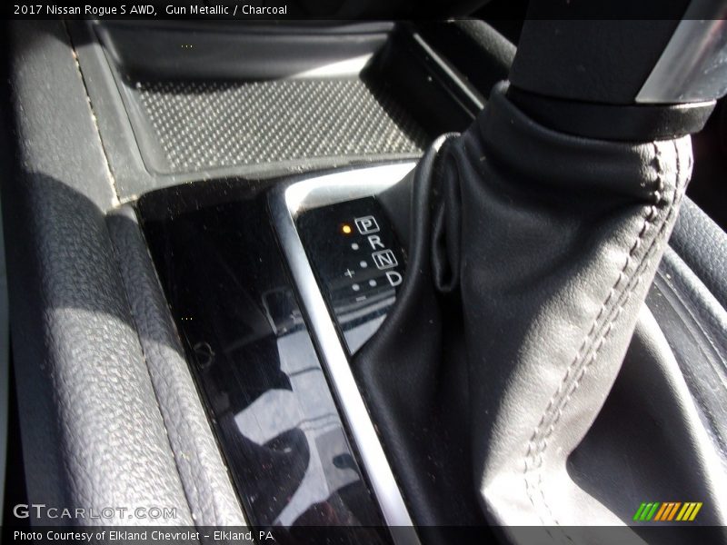 Gun Metallic / Charcoal 2017 Nissan Rogue S AWD