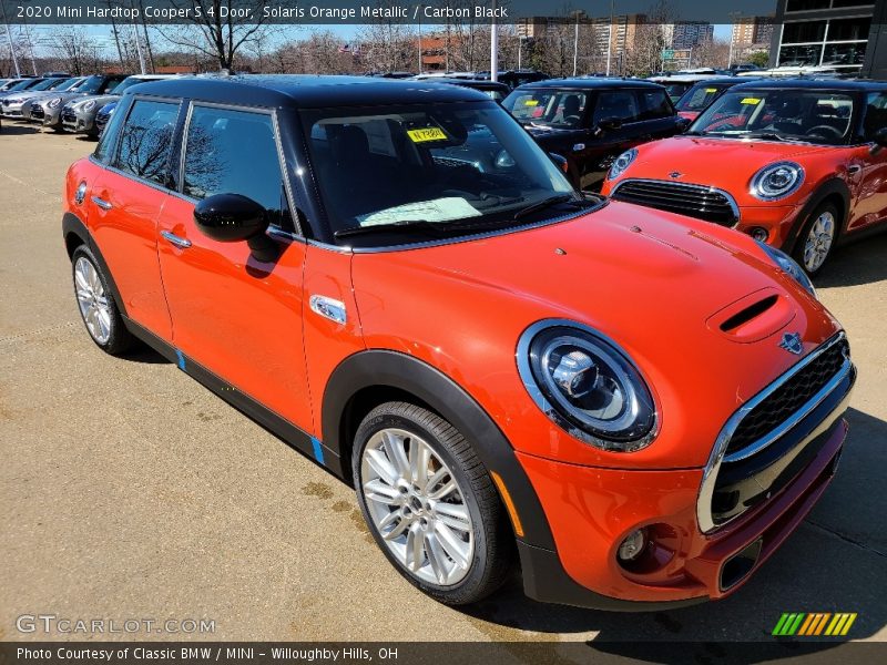 Solaris Orange Metallic / Carbon Black 2020 Mini Hardtop Cooper S 4 Door