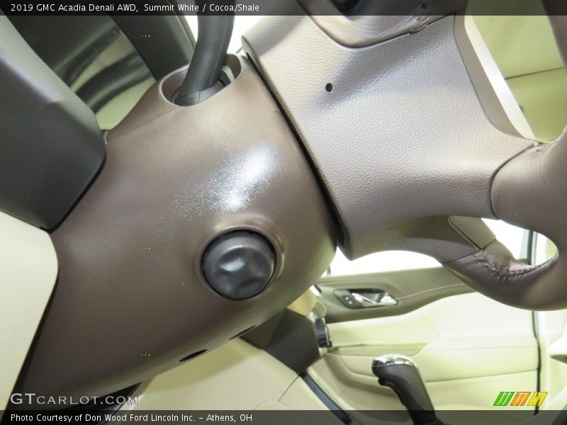 Summit White / Cocoa/Shale 2019 GMC Acadia Denali AWD