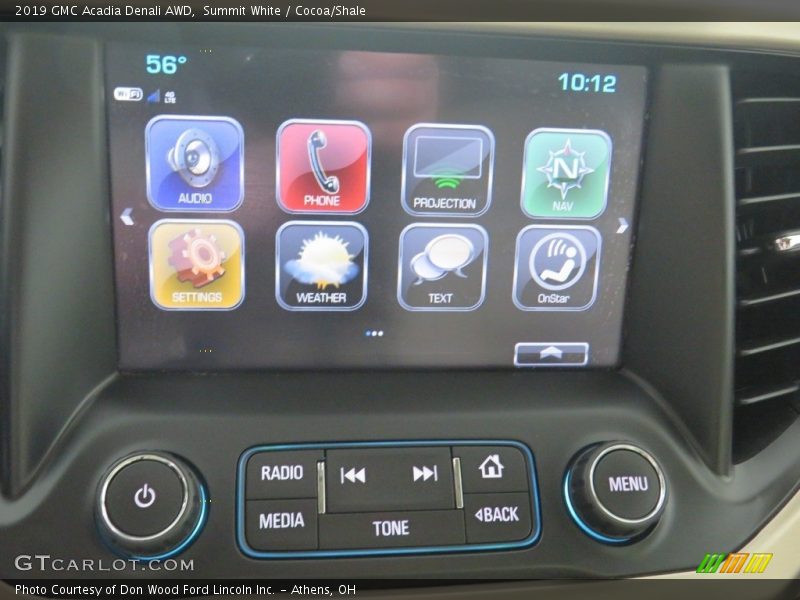 Summit White / Cocoa/Shale 2019 GMC Acadia Denali AWD