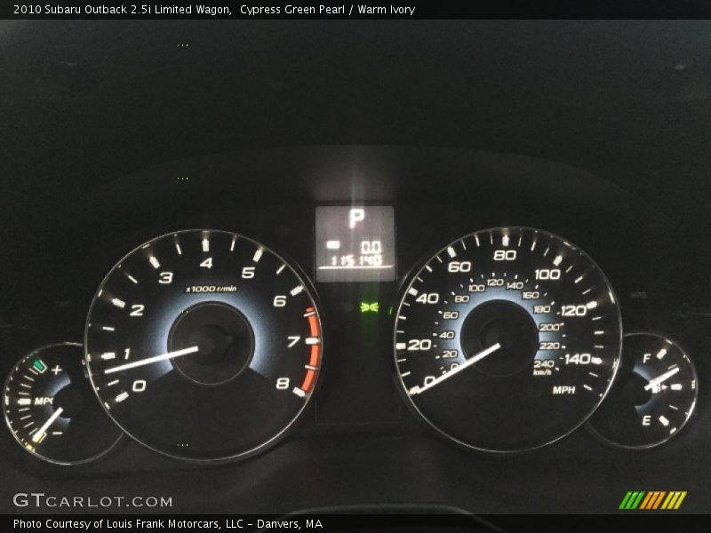 Cypress Green Pearl / Warm Ivory 2010 Subaru Outback 2.5i Limited Wagon