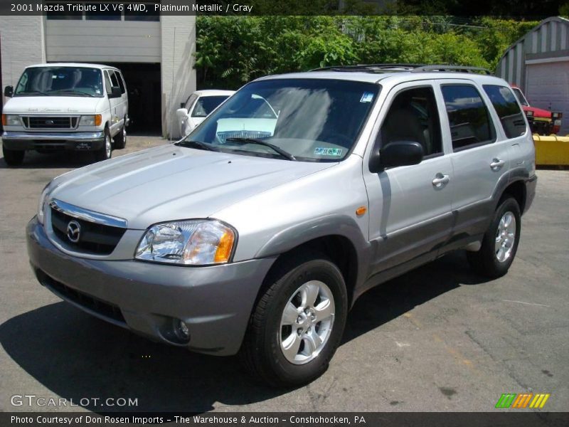 Platinum Metallic / Gray 2001 Mazda Tribute LX V6 4WD