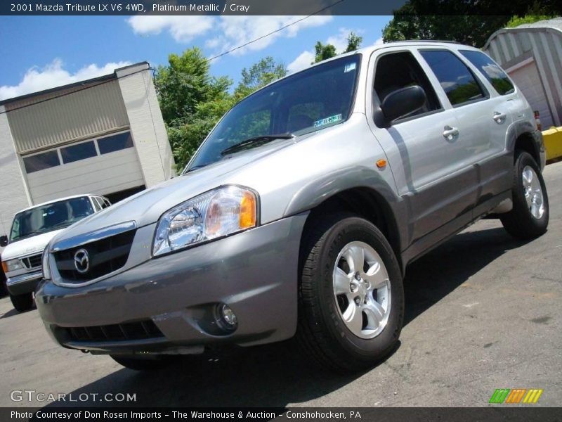 Platinum Metallic / Gray 2001 Mazda Tribute LX V6 4WD