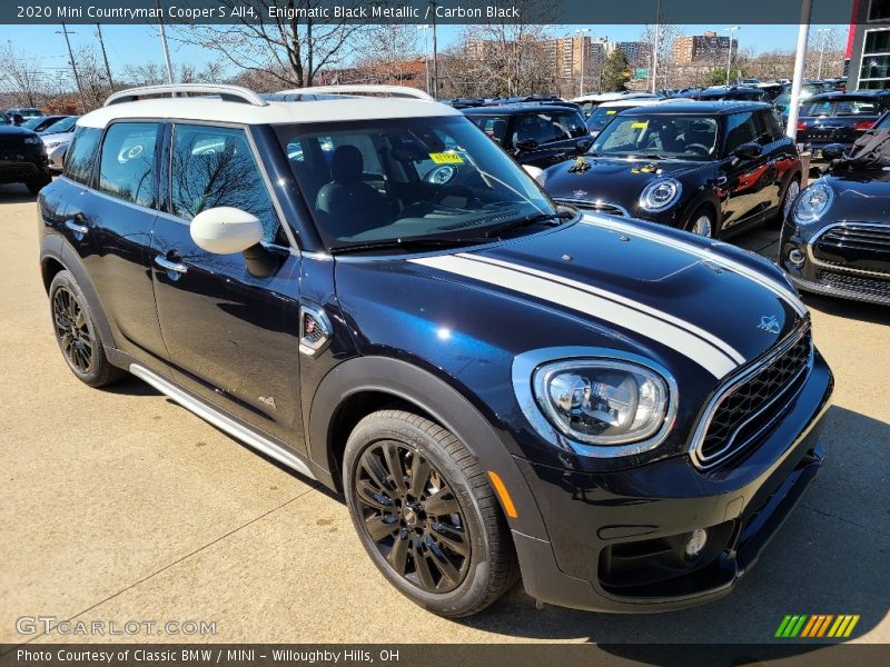 Enigmatic Black Metallic / Carbon Black 2020 Mini Countryman Cooper S All4