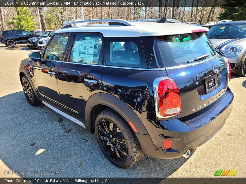 Enigmatic Black Metallic / Carbon Black 2020 Mini Countryman Cooper S All4