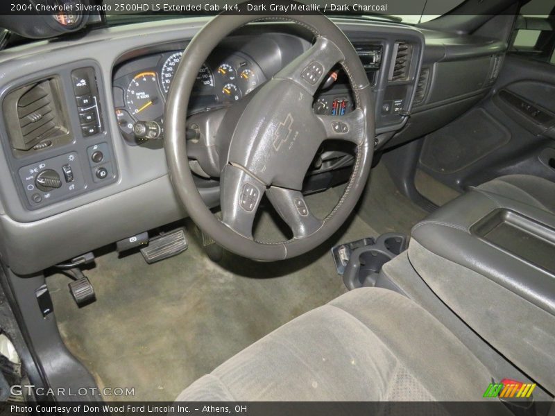 Dark Gray Metallic / Dark Charcoal 2004 Chevrolet Silverado 2500HD LS Extended Cab 4x4