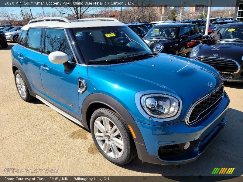 Island Blue Metallic / Carbon Black 2020 Mini Countryman Cooper S All4