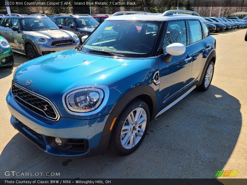 Island Blue Metallic / Carbon Black 2020 Mini Countryman Cooper S All4
