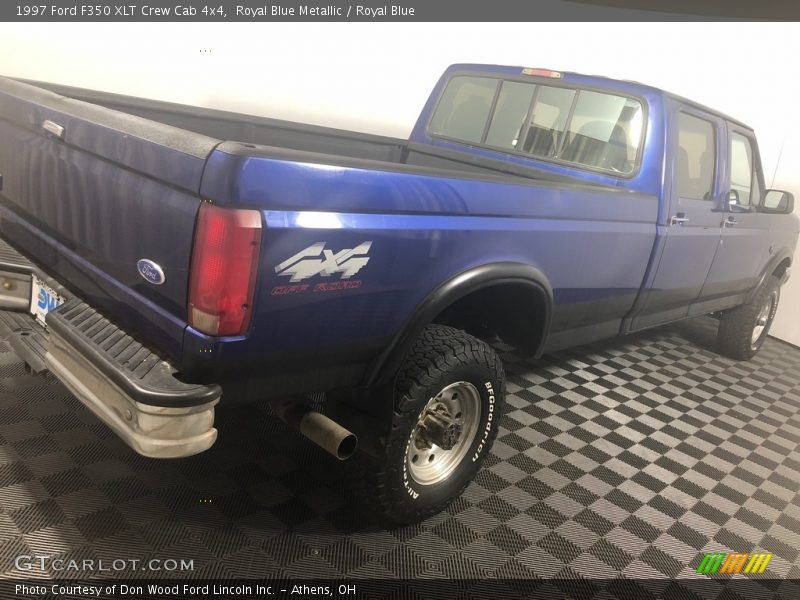 Royal Blue Metallic / Royal Blue 1997 Ford F350 XLT Crew Cab 4x4