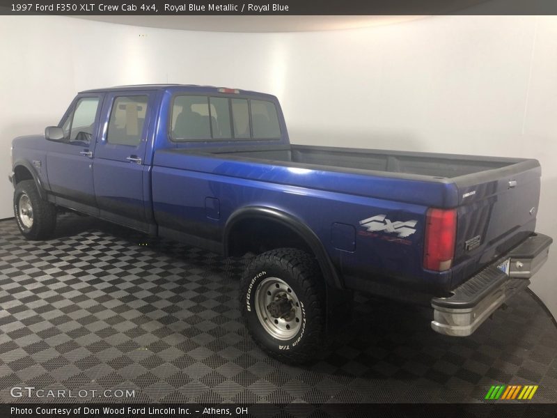 Royal Blue Metallic / Royal Blue 1997 Ford F350 XLT Crew Cab 4x4