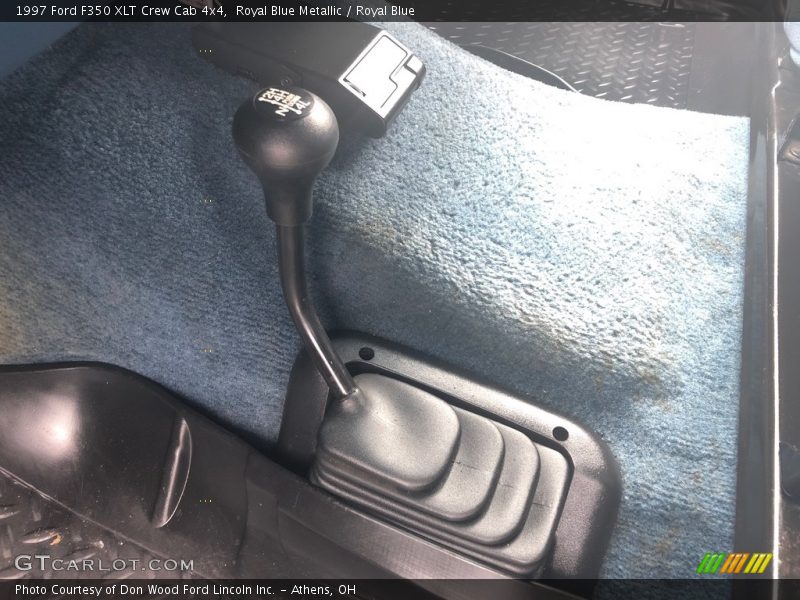 Royal Blue Metallic / Royal Blue 1997 Ford F350 XLT Crew Cab 4x4