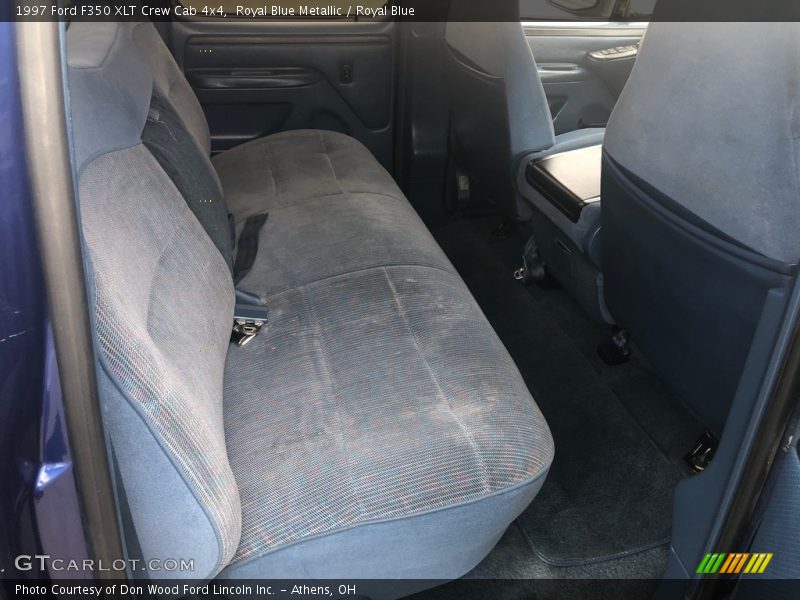 Royal Blue Metallic / Royal Blue 1997 Ford F350 XLT Crew Cab 4x4