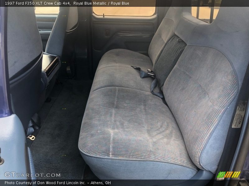 Royal Blue Metallic / Royal Blue 1997 Ford F350 XLT Crew Cab 4x4